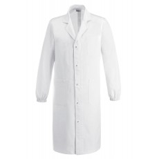 White lab coat with elastic wrists Model for Man