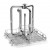 Rack LB1-20DS steel for large bottle or keg compatible for glassware washer Smeg model GW4060SC