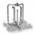 Rack in acciaio Smeg modello LB1-20DS per bottiglia grande o fusto compatibile per Lavavetreria Smeg modello GW4060SC 