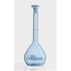 Volumetric flask, glass, plastic coated
