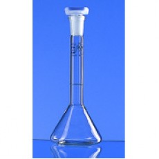 Flask glass Class A, trapezoidal shape, with Glass cap 