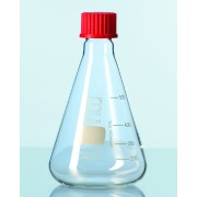 Matraccio Volumetrico In Vetro Con Tappo In Vetro – Per Laboratorio Chimico – Nuovo