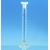 Cilindro graduato, classe A, vetro borosilicato 3.3, forma alta, graduati blu con Tappo