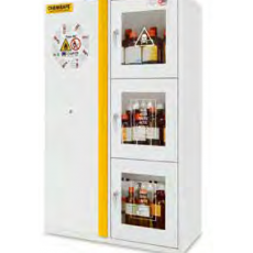 Armadio di sicurezza combinato acidi+basi+prodotti infiammabili+sostanze tossiche Chemisafe serie Combistorage 4C 