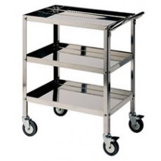 Stainless steel cart with 3 shelves LLG model 9148104