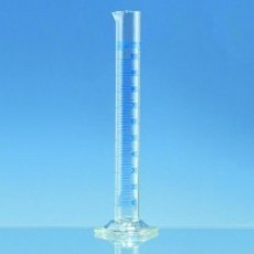 Cilindro graduato, forma alta, cl.A, Vetro Borosilicato 3.3, graduazioni Blu