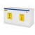 Armadio di Sicurezza combinato acidi+basi+prodotti infiammabili Chemisafe serie Combistorage Underbench