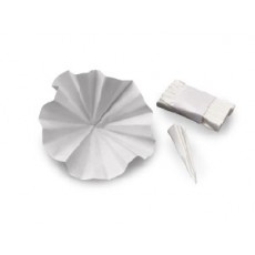 Carta da filtro pieghettata qualitativa Whatman Tipo 604 1/2